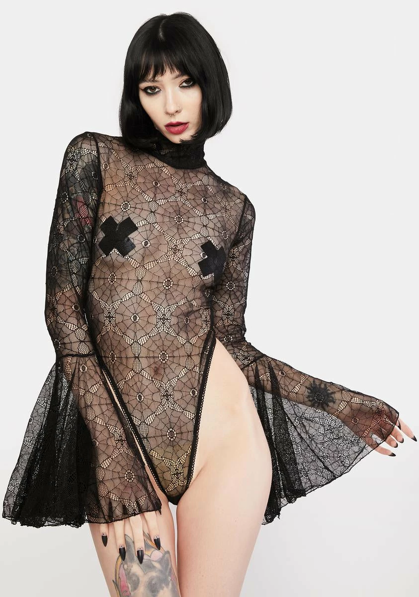 X_Music Legs Widow's Mark Lace Teddy 3 X_Music Legs Widow's Mark Lace Teddy