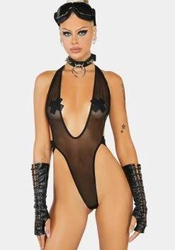 X_Escante Lustful Appetites Mesh Teddy