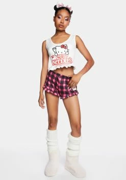 Hello Kitty X Cup Noodles Cup O' Noodles Plaid Pajama Set -Velvet Muse Store 1Ao4V3Enx5kxZtgwYqxVRFZvRXCkjJEG 24