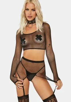 X_Be Wicked Under My Spell Garter Set