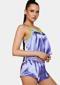 X_Be Wicked In Your Dreams Satin Pajama Set