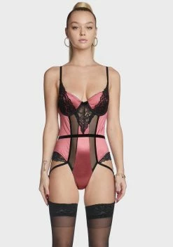 X_iCollection Appeal To Me Satin Bodysuit