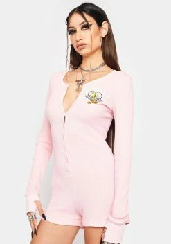 Dolls Kill X Looney Tunes Oh So Tweet Embroidered Romper -Velvet Muse Store 2mpcoNqo5iwkp17Lo3JmI0SWeIUmLUD8 24