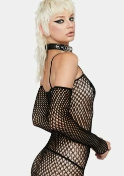 X_Pink Lipstick Bad Intentions Fishnet Mini Dress -Velvet Muse Store 46fuJLF01NccufumzACQCRzLqy0n356G 24