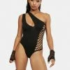 X_Glitter Make Me Smile Fishnet Bodysuit