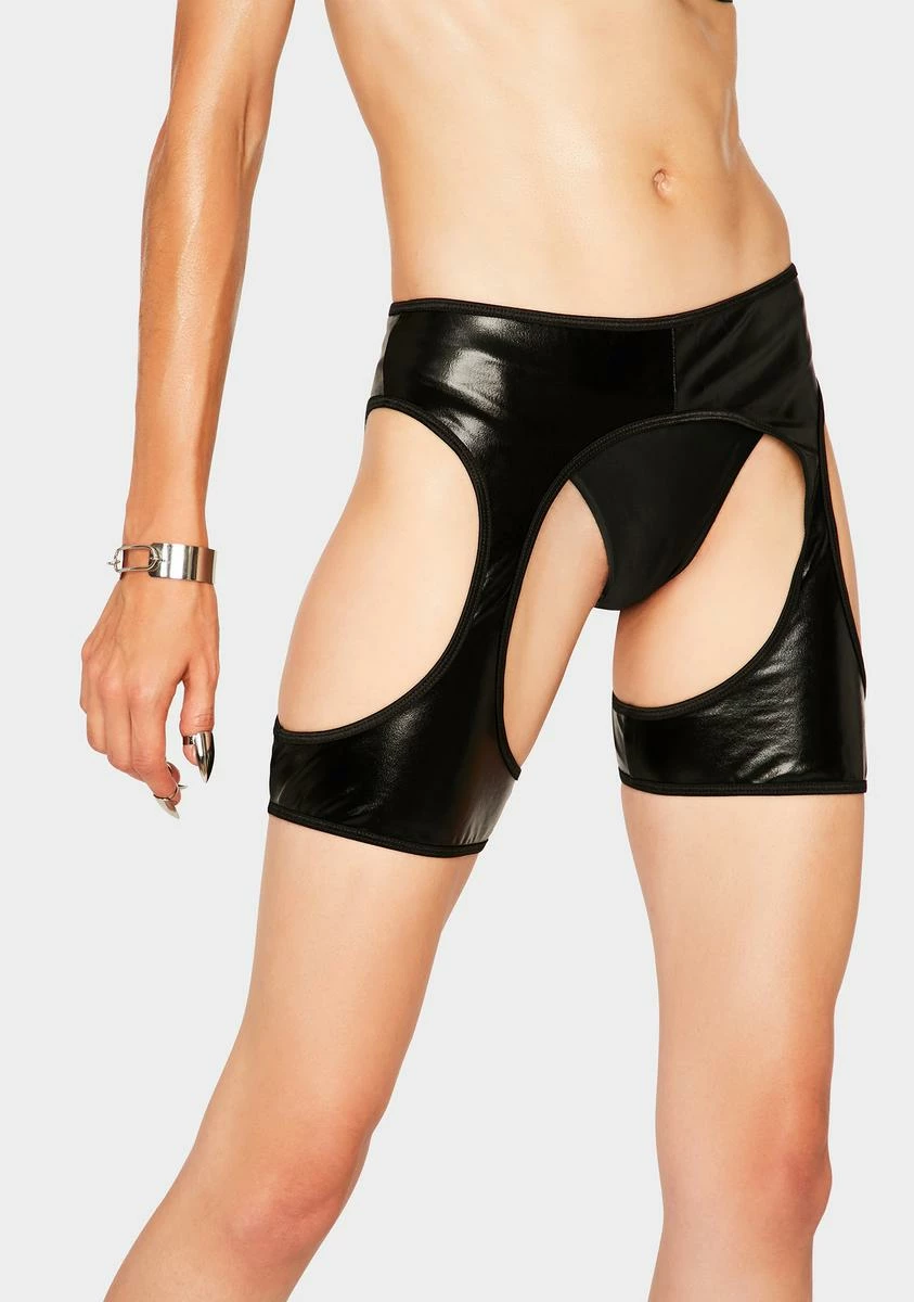 X_Coquette Rebel Road Chap Shorts 3 X_Coquette Rebel Road Chap Shorts