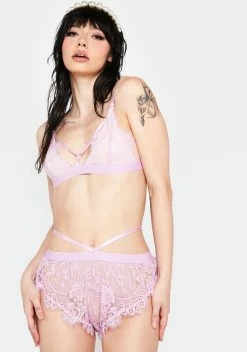 X_Just Sexy Lingerie Girly Street Lace Strappy Lingerie Set