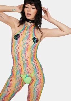 X_Be Wicked Luv Ya Always Rainbow Bodysuit