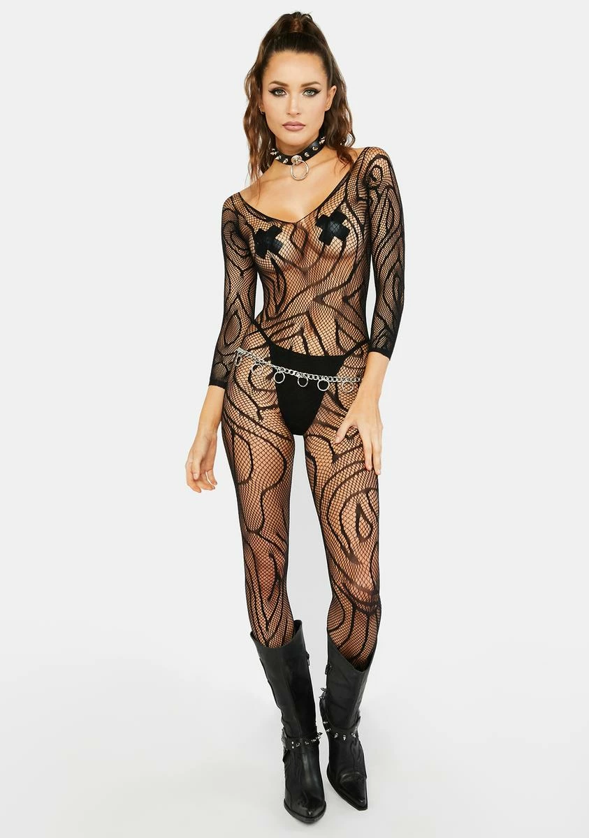 X_Music Legs Kisses And Wishes Crotchless Bodystocking 5 X_Music Legs Kisses And Wishes Crotchless Bodystocking - Image 3