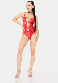 X_Be Wicked Cherry Demand My Love Vinyl Bodysuit -Velvet Muse Store 6aii8gwd68ZDPOSABx9AZWfcUpP8jEZF 24