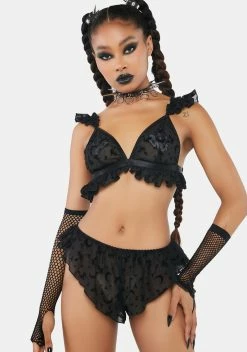 Trickz N' Treatz Witch You Were Here Lingerie Set