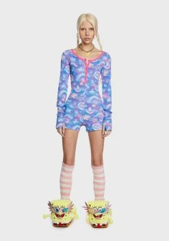 Dolls Kill X SpongeBob F Is For Friends Thermal Romper