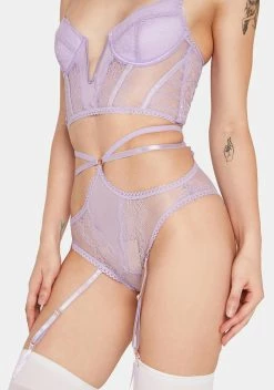 X_Seven 'til Midnight Gentle Touch Garter Set