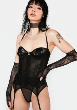 Forplay Peek Show Teddy & Garter Belt