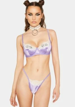 Roma Lavender Lust After Me Satin Set