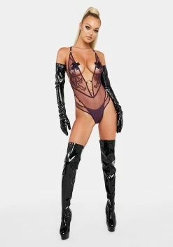 Thistle And Spire Purple Tigris Mesh Bodysuit -Velvet Muse Store BFRw8Zjh6rqBkhJU0l0xpB4u6ZYP9eTh 24