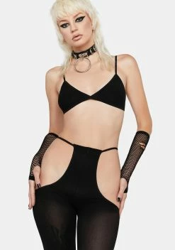 X_Pink Lipstick Not So Fast Lingerie Set