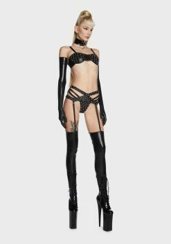 X_Elegant Moments Spike Up Ya Life Lingerie Set