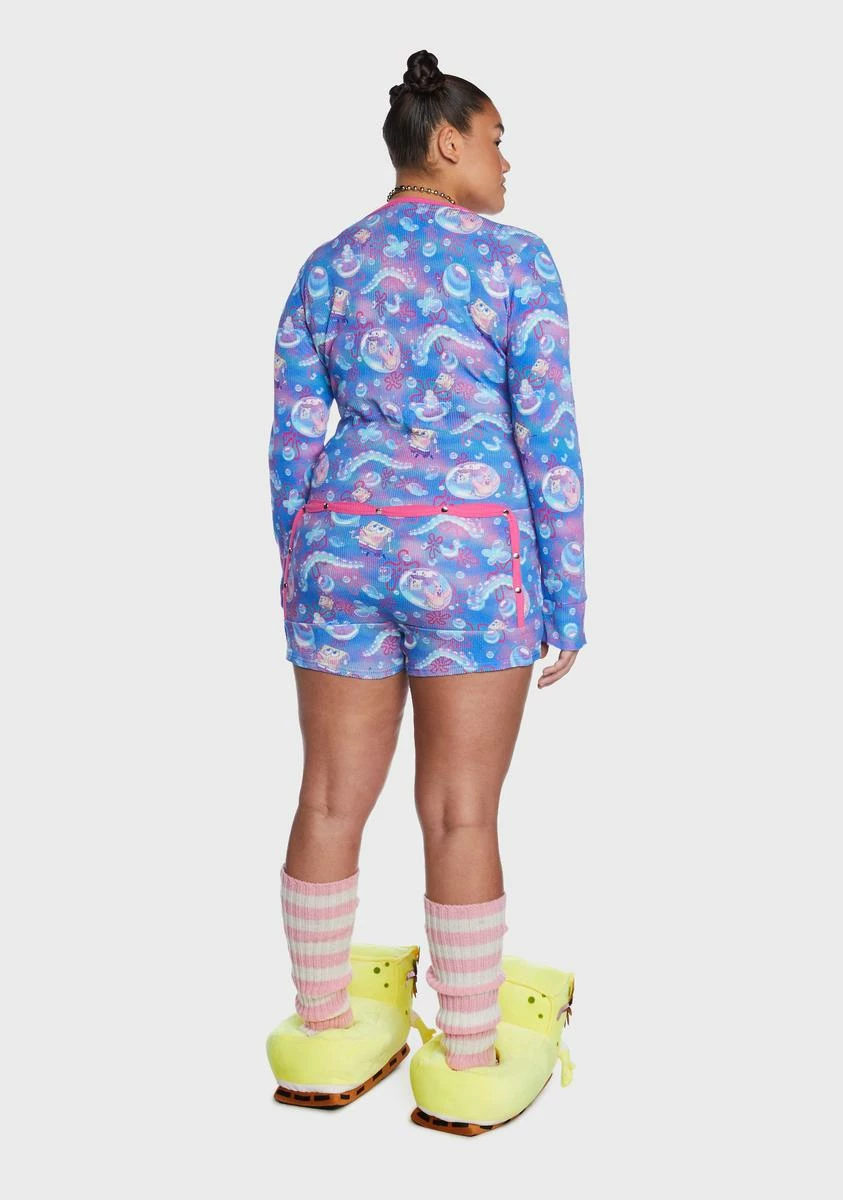 Dolls Kill X SpongeBob Plus F Is For Friends Thermal Romper 6 Dolls Kill X SpongeBob Plus F Is For Friends Thermal Romper - Image 4
