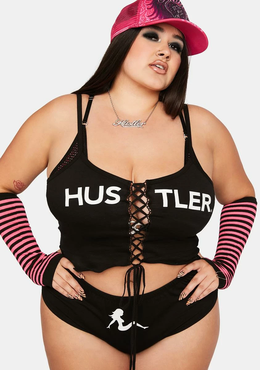 Dolls Kill X Hustler Plus Magazine Babe Sleep Set 3 Dolls Kill X Hustler Plus Magazine Babe Sleep Set