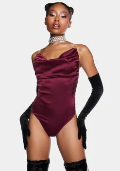 X_Dreamgirl Burning Desire Satin Bodysuit