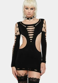 X_Leg Avenue Blessed & Distressed Mini Dress