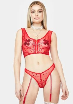 Forplay Heart To Handle Garter Set