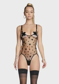 X_Hauty Love And Lust Sheer Teddy