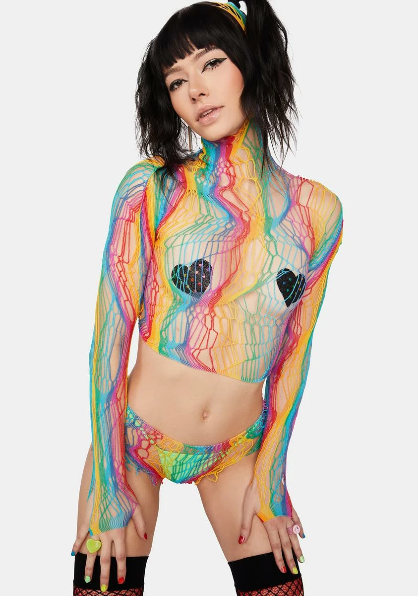 X_Be Wicked Rainbow Nights Bodystocking Set 3 X_Be Wicked Rainbow Nights Bodystocking Set