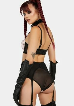 Playful Promises X Bettie Page Tattoo Print Black 4 Strap Suspender Belt -Velvet Muse Store GNk3TGTDL0EdJ20SoV3CBOWemcjoS9IP 24