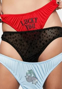 DELiA*s By Dolls Kill Feelin' Lucky 3-Pack Panty Set