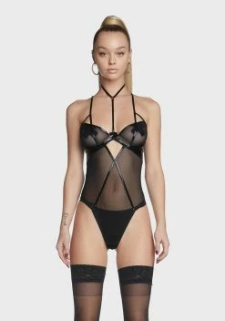 X_Hauty Fall In Line Mesh Teddy