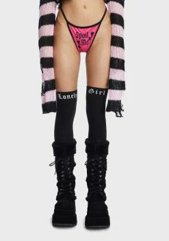 Too Fast Spoil Me Graphic Thong