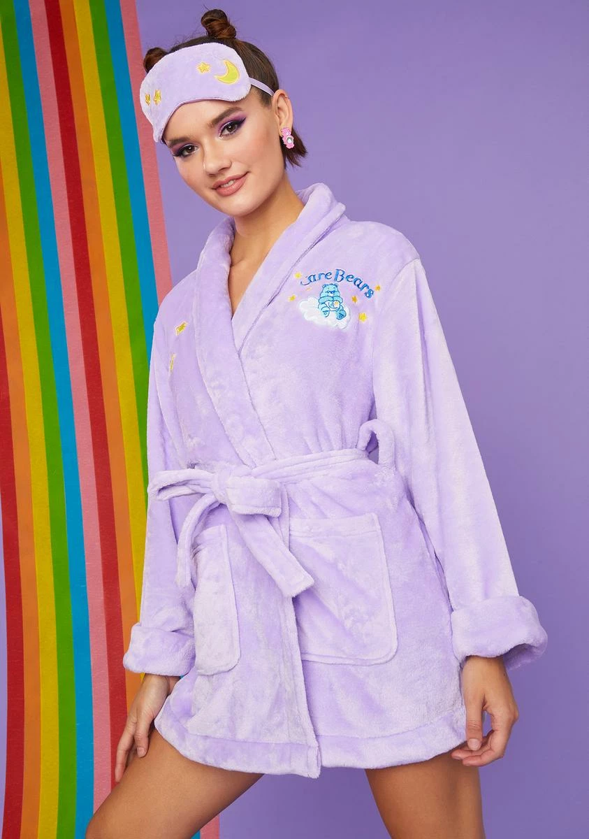 Dolls Kill X Care Bears Cuddle Puddle Bedtime Robe And Eye Mask Set 5 Dolls Kill X Care Bears Cuddle Puddle Bedtime Robe And Eye Mask Set - Image 3