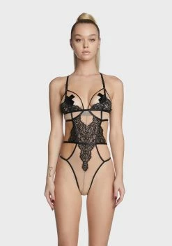 X_Hauty Under Your Skin Cut Out Teddy