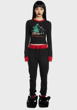 Dolls Kill X Emily The Strange Wish For The Worst Pajama Set