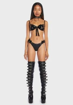 Roma Peek-A-Boo Bow 2-Piece Set