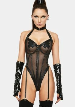 Forplay Gold Status Garter Teddy