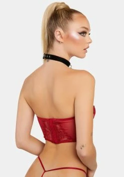 Oh La La Cheri Roux Floral Embroidery Strapless Bustier Set -Velvet Muse Store Jol7r5Q5BvwzWjocVjLbFTP0KOH3DLND 24