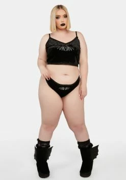 The Grave Girls Plus Thirst For More Velvet Pajama Set -Velvet Muse Store K9YRnj9wZheVggUaZgBZinxDJ6fJptyU 24