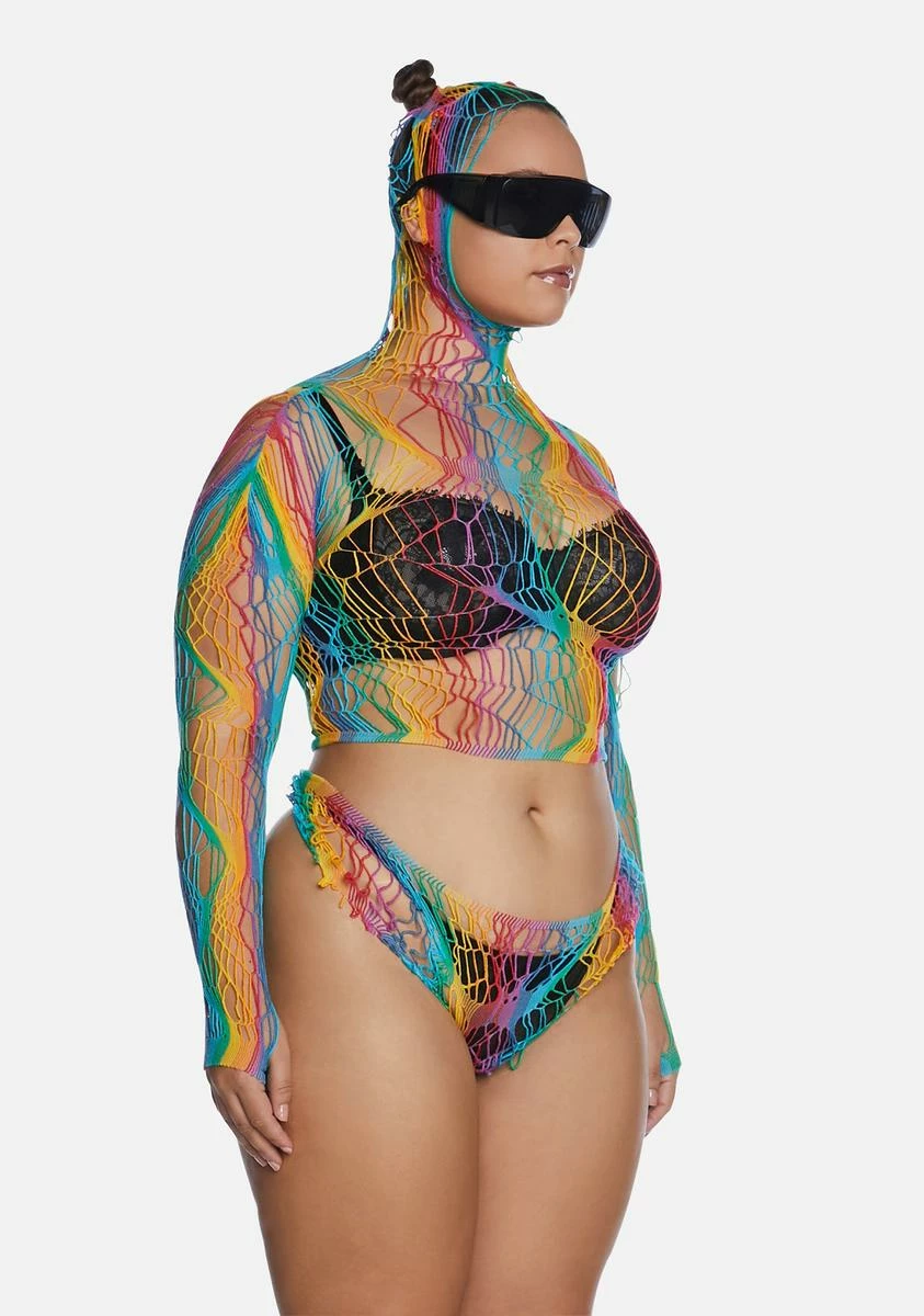 X_Be Wicked Plus Rainbow Nights Bodystocking Set 6 X_Be Wicked Plus Rainbow Nights Bodystocking Set - Image 4