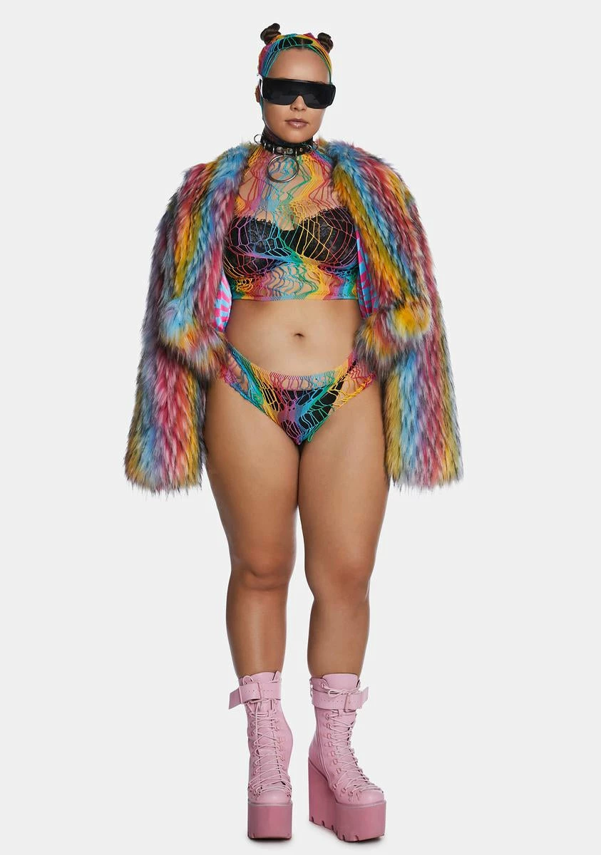 X_Be Wicked Plus Rainbow Nights Bodystocking Set 4 X_Be Wicked Plus Rainbow Nights Bodystocking Set - Image 2