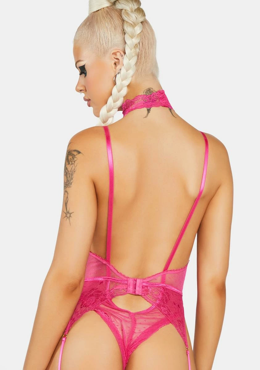 X_Seven 'til Midnight Give Me Temptation Lace Teddy 4 X_Seven 'til Midnight Give Me Temptation Lace Teddy - Image 2