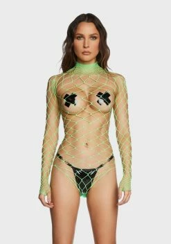 X_Leg Avenue Slime The Damned Fishnet Bodysuit