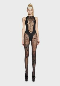 X_Music Legs In The Stars Mesh Bodystocking