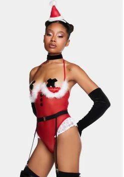 X_Mapale Mrs. Claus Sheer Bodysuit -Velvet Muse Store QqzRSxyZvVZ9gQ3vMKpohUi1t53QVWMT 24