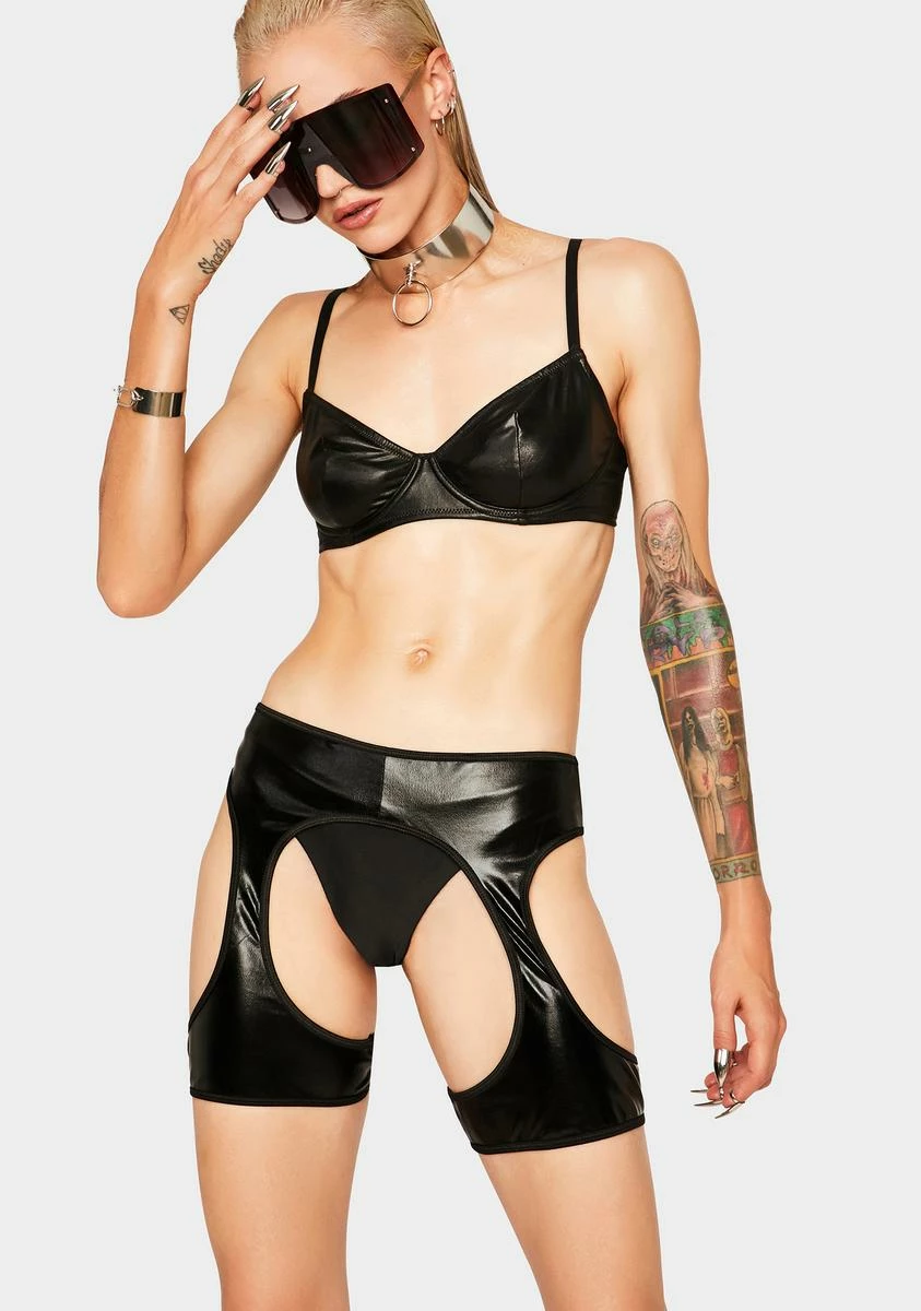 X_Coquette Rebel Road Chap Shorts 4 X_Coquette Rebel Road Chap Shorts - Image 2