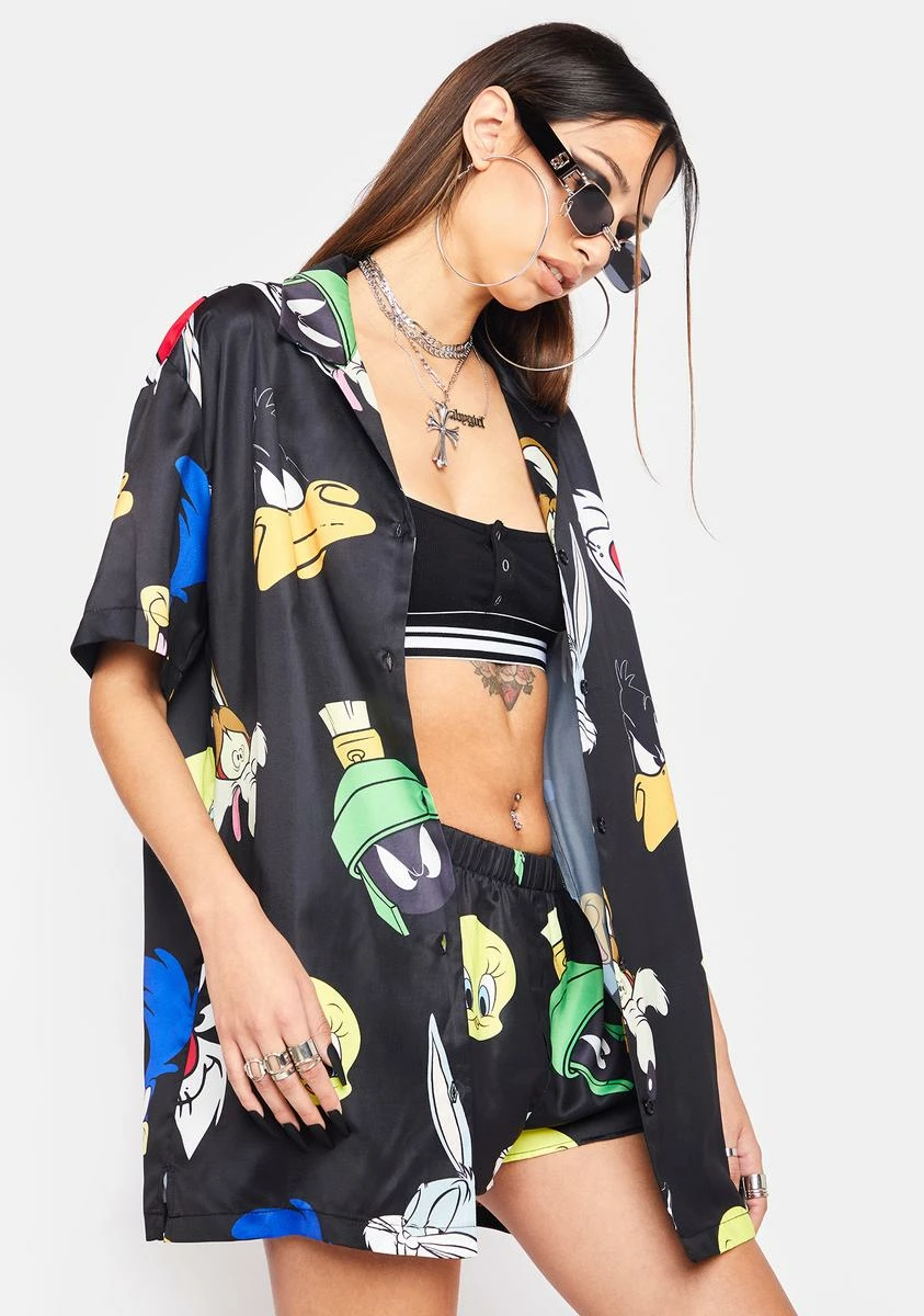 Dolls Kill X Looney Tunes Tooning In Boxer Lounge Set 5 Dolls Kill X Looney Tunes Tooning In Boxer Lounge Set - Image 3