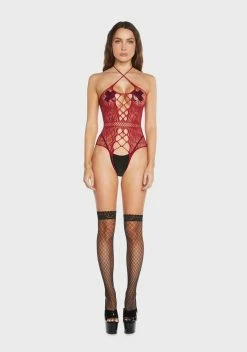 X_Leg Avenue Burlesque Fantasy Fishnet Bodysuit