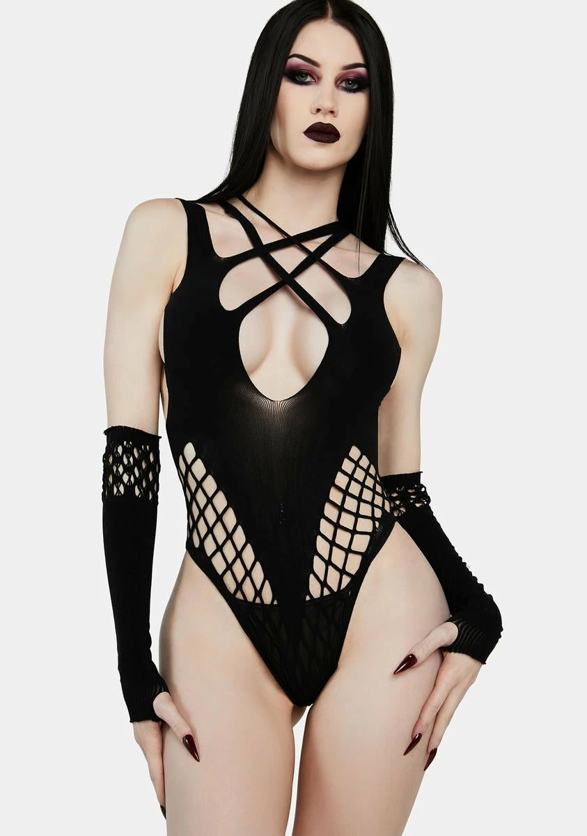 X_Music Legs Bring Me To Life Fishnet Bodysuit 3 X_Music Legs Bring Me To Life Fishnet Bodysuit